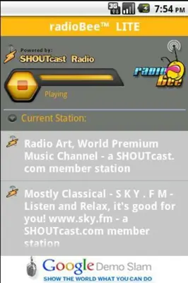 radioBee Lite android App screenshot 2